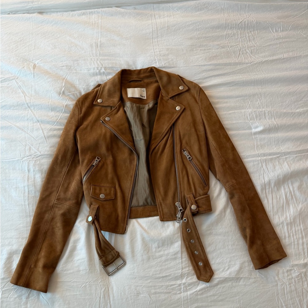 Wilfred Free Tan Suede Leather Jacket